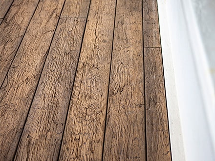 Vintage decking patio