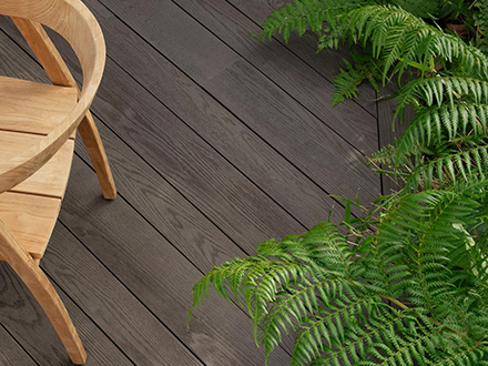 Ebony Grey composite decking