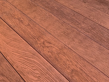 Jarrah decking closeup
