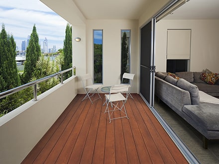 Jarrah apartment balcony deck