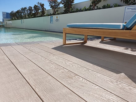 Limed Oak commercial deck