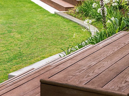 Coppered oak decking at Loreto Girls College