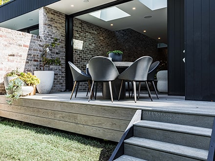 Smoked Oak terrace deck